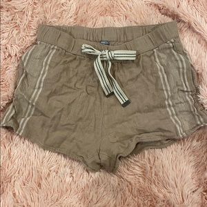 Aerie tan lounge shorts